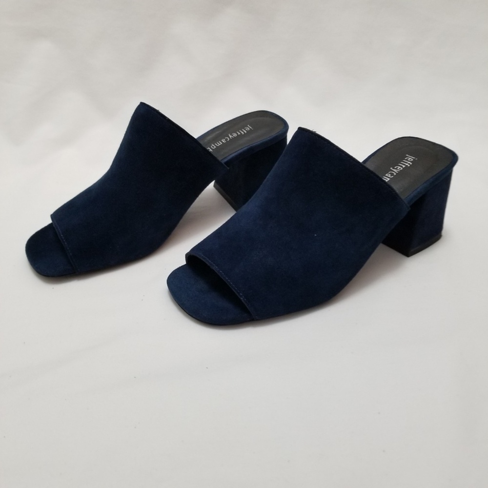 NWOB Jeffery Campbell Perpetua Open Toe Mules 6.5